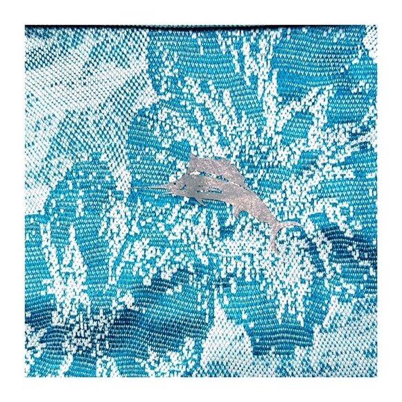 Tommy Bahama Mens Blue Tropical Short Sleeve Collared Polo Shirt Sz L New - Picture 6 of 13